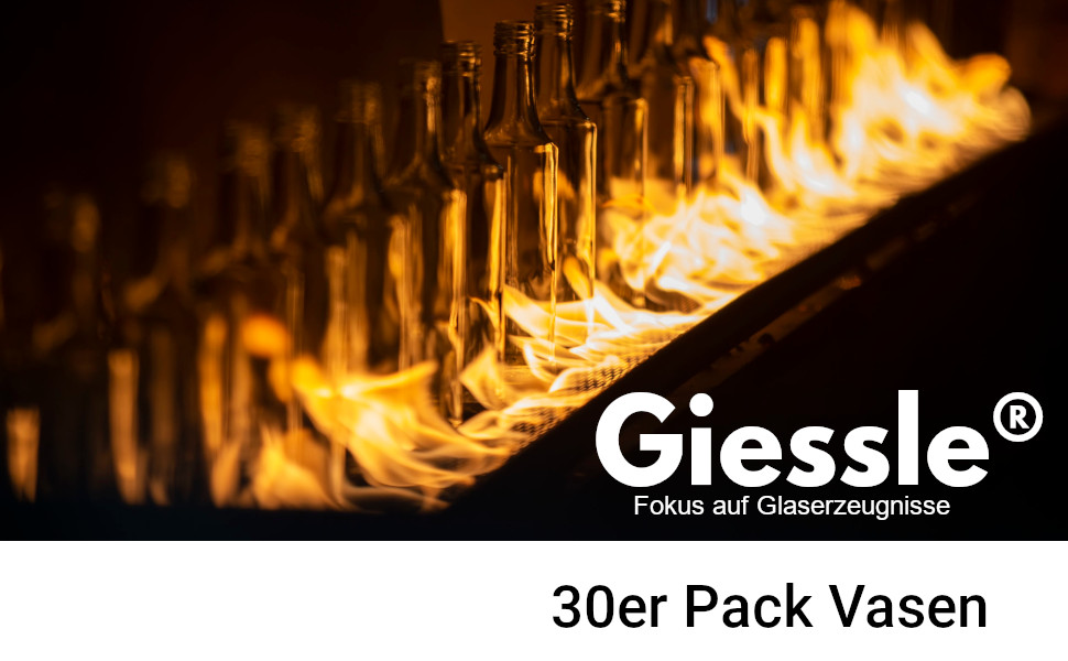 30er Pack Vasen aus Glas 30er Pack Vasen aus Glas