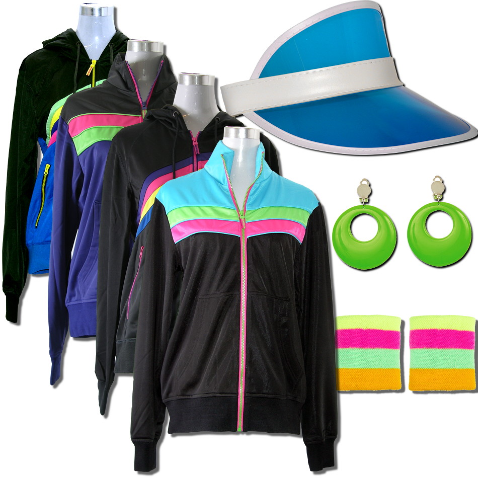 80er Jahre Retro Party Kleidung Im 80s Look Damen Karneval Modeschmuck Jacke Ebay 
